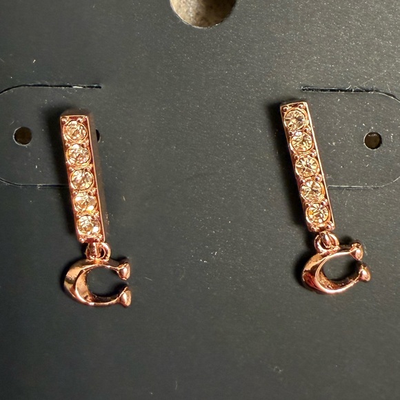 Coach Gold and Rose Gold Earrings - Picture 2 of 3